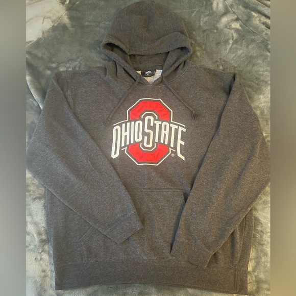 #203 VINTAGE Ohio State buckeyes Scarlet and gray college hoodie - Picture 1 of 13